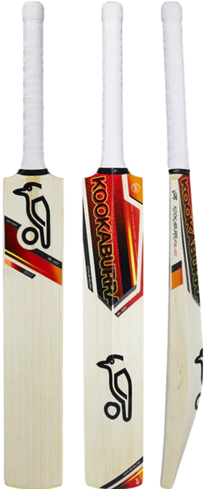 Kookaburra Cricket Bats Display PNG Image