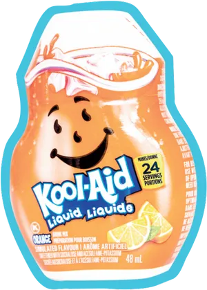 Kool Aid Liquid Orange Flavor Concentrate PNG Image