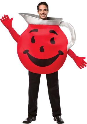 Kool Aid Man Costume Smile PNG Image