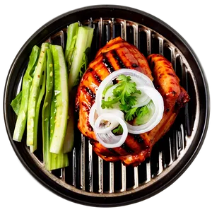 Korean Bbq Grilled Chicken Png Pqc PNG Image