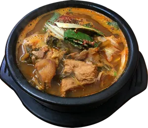 Korean Spicy Chicken Stew PNG Image