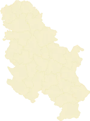 Kosovo Administrative Divisions Map PNG Image