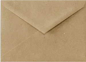 Kraft Envelope Close Up PNG Image