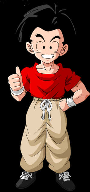 Krillin Dragon Ball Gt - Ball Z Krillin With Hair, HD Png Download PNG image with transparent background