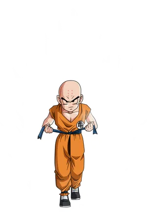 Krillin Power Up Aura Dragon Ball PNG Image