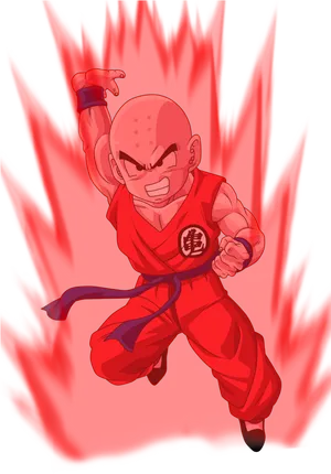 Krillin Power Up Flare PNG Image