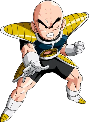 Krillinin Saiyan Armor PNG Image