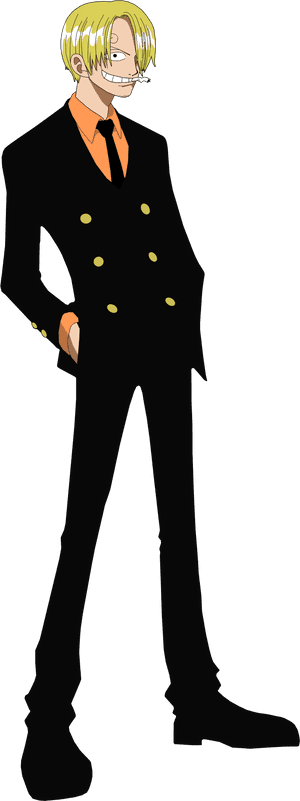 Kuroashi No Sanji By Ruiisu Eduaado - One Piece Sanji Png, Transparent Png PNG image with transparent background