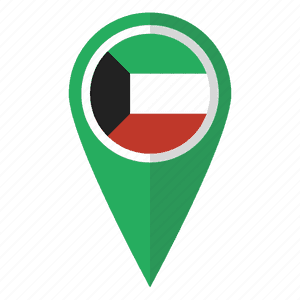 Kuwait Location Icon PNG image with transparent background