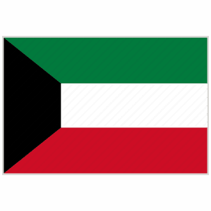 Kuwait National Flag PNG image with transparent background