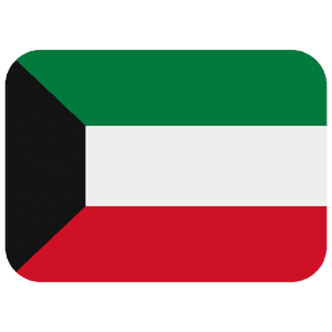 Kuwait National Flag PNG image with transparent background