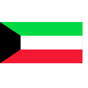 Kuwait National Flag PNG image with transparent background