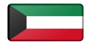 Kuwait National Flag Graphic PNG image with transparent background