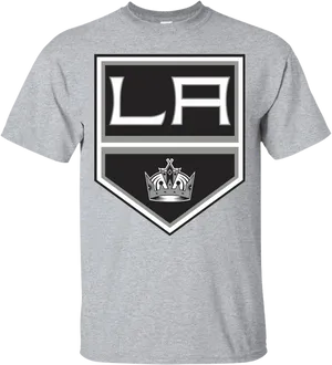 L A Kings Logo T Shirt Design PNG Image