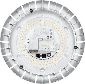 L E D Ceiling Light Component View PNG image with transparent background