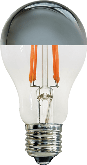L E D Filament Light Bulb Clear PNG image with transparent background