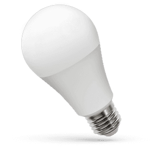 L E D Light Bulbon Blue Background PNG image with transparent background
