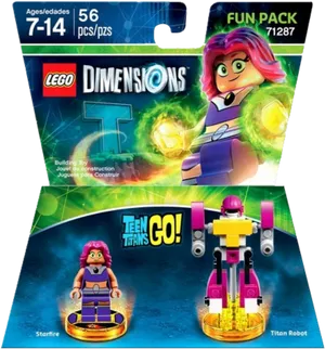 L E G O Dimensions Teen Titans Go Starfire Fun Pack PNG Image