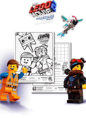 Lego, Exciting Coloring & Activity Sheets - Cartoon, HD Png Download PNG