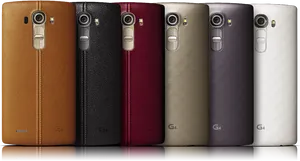 L G G4 Smartphone Color Variants PNG Image