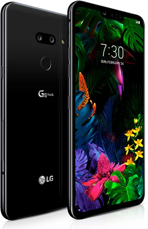 L G G8 Thin Q Smartphone Displayand Design PNG Image