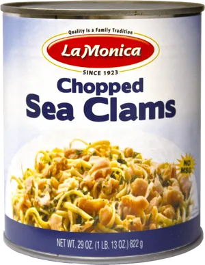 La Monica Chopped Sea Clams Can PNG Image