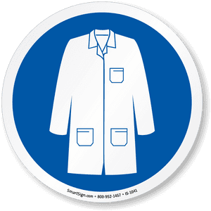 Collection Of Blue - Lab Coat Ppe Symbol, HD Png Download PNG image with transparent background
