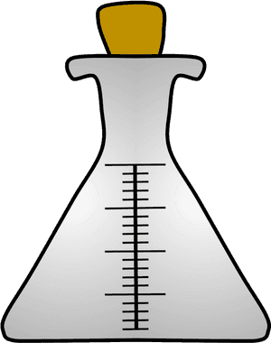 Beaker, Flask, Stopper - Illustration, HD Png Download PNG image with transparent background
