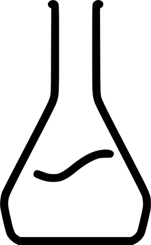 Laboratory Flask Outline PNG Image