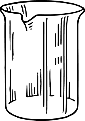 Beaker - Science Beaker Clipart Black And White, HD Png Download PNG image with transparent background