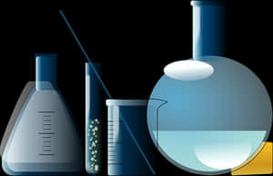 Laboratory Glassware Vector Illustration PNG