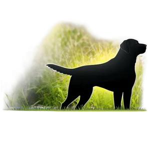 Labrador Dog Silhouette Png Gyo PNG Image