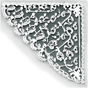 Lace Pattern Corner PNG xrn PNG with transparent background