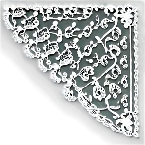 Lace Pattern Corner Png Xrn PNG Image