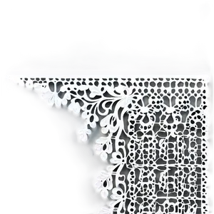 Lace Pattern Corner Png Yag18 PNG Image