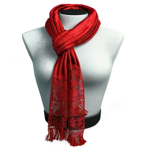 Lace Red Scarf Png 35 PNG Image