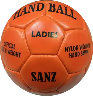 Ladies Handball Official Sizeand Weight PNG Image