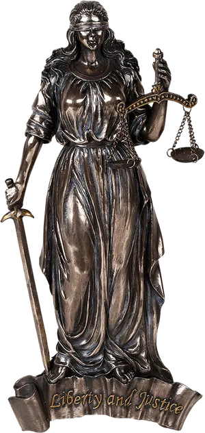 Lady Justice Statue PNG Image