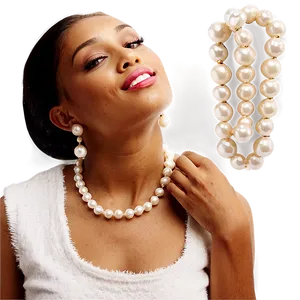 Lady With Pearls Png 31 PNG Image