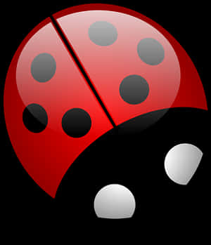 Ladybug Icon Graphic PNG image with transparent background