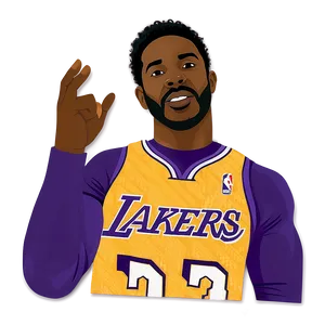 Lakers Fan Art Png Bgn PNG Image