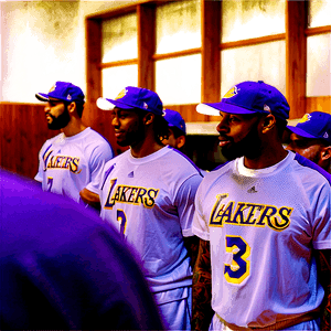 Lakers Pre-Game Rituals PNG 05212024 PNG image with transparent background