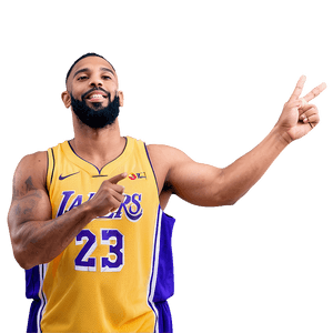 Lakers Victory Pose PNG 05212024 PNG image with transparent background