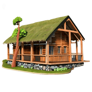 Lakeside Fishing Cabin PNG fve PNG