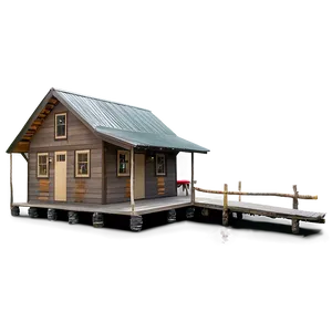 Lakeside Fishing Cabin Png Vpc PNG Image