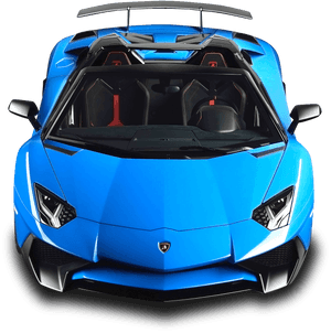 Lamborghini Aventador Sv Roadster Blue Car Png Image - Lamborghini Aventador Sv 360, Transparent Png PNG image with transparent background