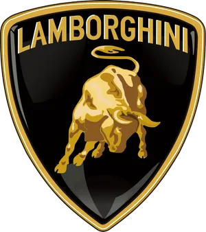 Lamborghini Logo Golden Bull PNG Image