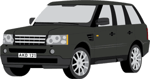 Land Rover Clipart Black And White - Range Rover Clipart, HD Png Download PNG image with transparent background