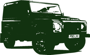 Land Rover Club Side Green - Land Rover Defender Svg, HD Png Download PNG image with transparent background