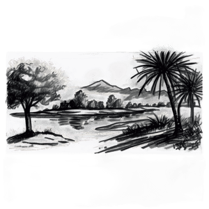 Landscape Sketch Drawing PNG vvq3 PNG image with transparent background